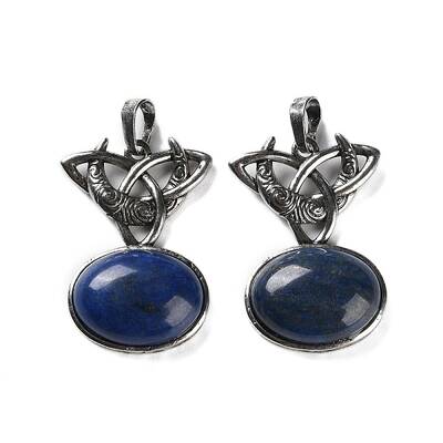 Dyed Natural Lapis Lazuli Pendants