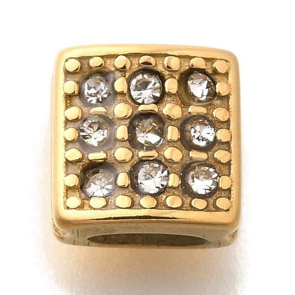 304 Stainless Steel Rhinestone Beads