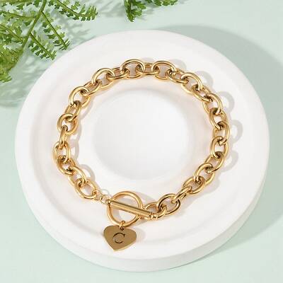 Golden 304 Stainless Steel Charm Bracelets