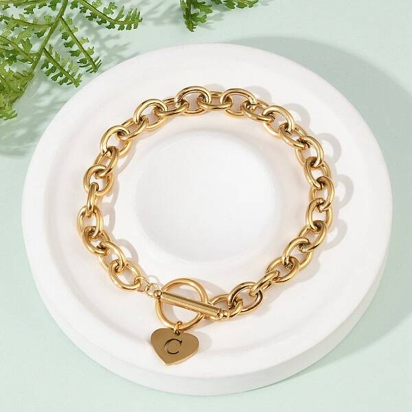 Golden 304 Stainless Steel Charm Bracelets