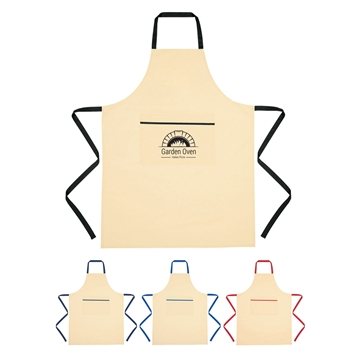 50 Custom Cotton Cooking Apron - Large Pocket