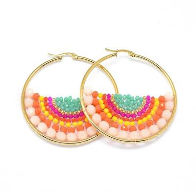 304 Stainless Steel Hoop Earrings