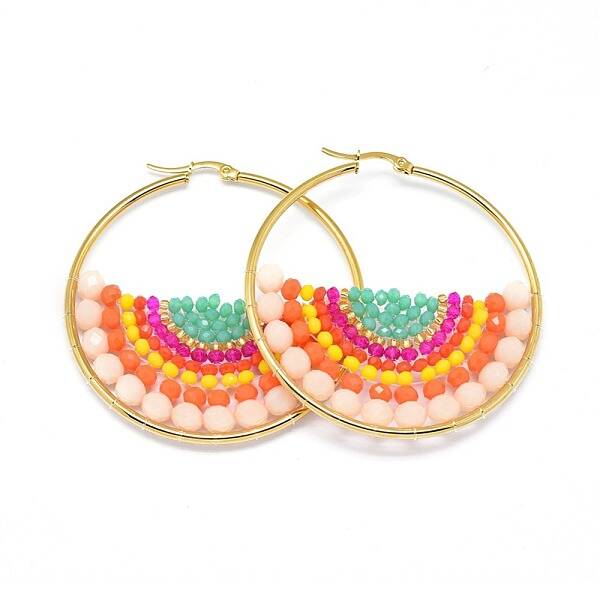 304 Stainless Steel Hoop Earrings