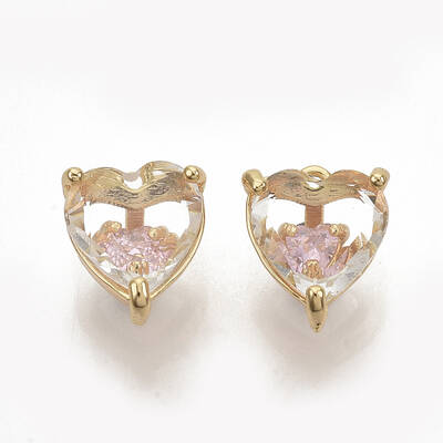 Brass Cubic Zirconia Charms