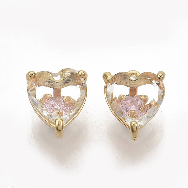 Brass Cubic Zirconia Charms