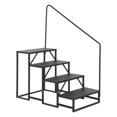 Garvee Heavy Duty Stability & Safety – RV Step Stool with Handrail – 4-Step Carbon Steel Ladder – 660 lbs Capacity – ...