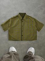 Men's Regular Fit Plaid Print Short Sleeve Shirt, Casual Street Comfy Top for Summer, Fashion Men's Clothes for Daily Wear, G...