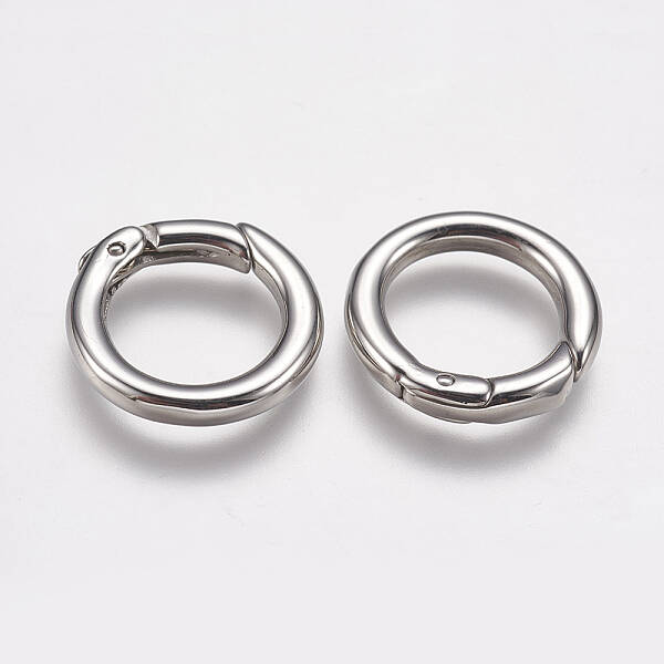 Tarnish Resistant 304 Stainless Steel Spring Gate Rings