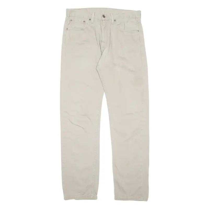 LEVI'S Mens Trousers Beige Regular Straight W33 L34