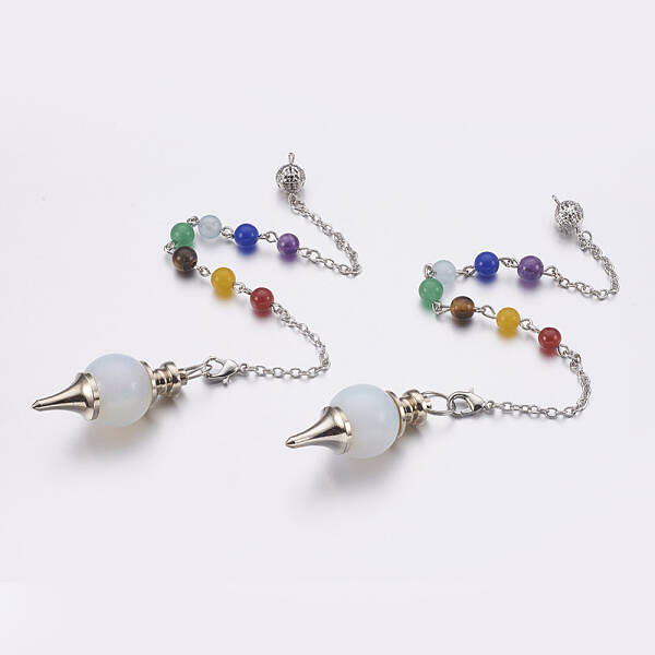 Opalite Sphere Dowsing Pendulums