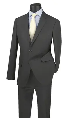 SMB Couture Men's 2-Piece Executive Suit - Solid Colors