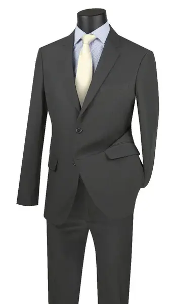 SMB Couture Men's 2-Piece Executive Suit - Solid Colors