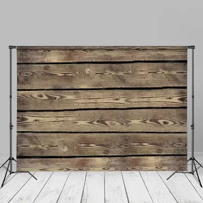 Pastoral Brown Transverse Wood Grain Photo Backdrop - Aperturee