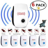 6 Packs Ultrasonic Pest Control Repeller, Electronic Pest Repellent Plug in Indoor for Insect Roaches Spider Ant Bug Mosquito...
