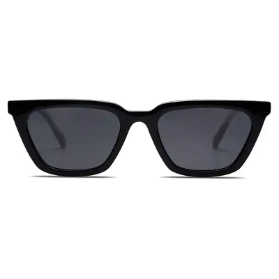 SOJOS Polarized Narrow Square Cateye Sunglasses for Women Retro Trendy Driving Glasses