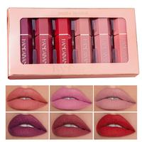 6 Colors Matte Lipstick Set,Nude Lips Long-lasting Non-stick Waterproof Lipstick,Makeup Gift Set