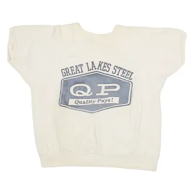 Great Lakes Steel Short Sleeved Womens Sweatshirt Cream L