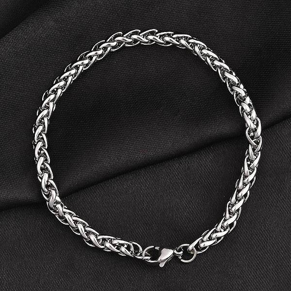 Tarnish Resistant 304 Stainless Steel Wheat Chains Bracelets