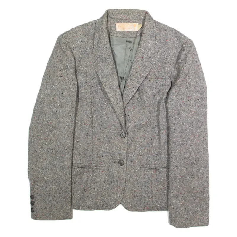 PENDLETON Womens Blazer Jacket Grey Wool L