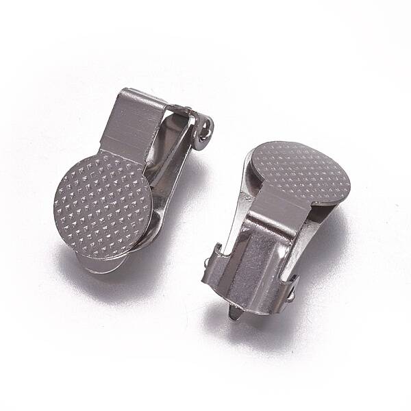 Tarnish Resistant 316 Surgical Stainless Steel Clip-on Earring Findings