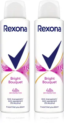 Rexona Sexy Bouquet antiperspirant spray, value pack of 2 x 150 ml