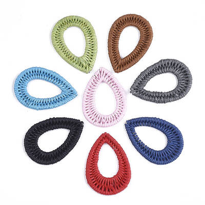 Waxed Polyester Cord Woven Pendants