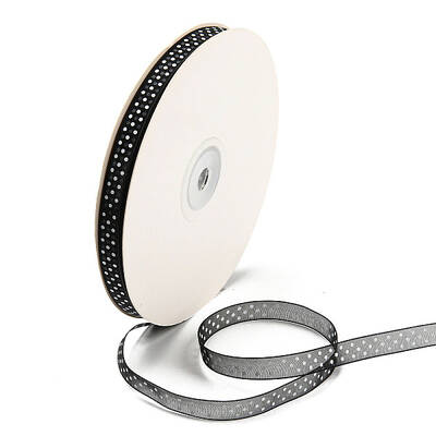 100 Yards Polka Dot Print Nylon Ribbons