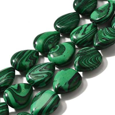 Synthetic Malachite Beads Strands