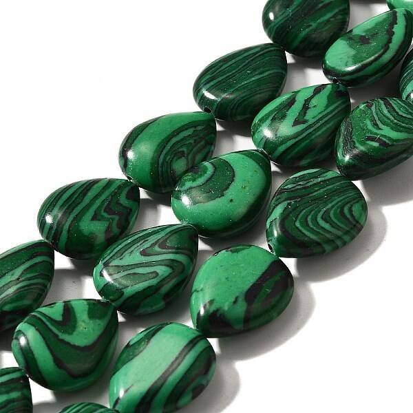 Synthetic Malachite Beads Strands