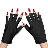 GAOY Anti UV Gloves for Gel Nail Lamp, Professional Fingerless UPF50+ UV Light Protection Gloves for Home DIY & Salon Use Nai...