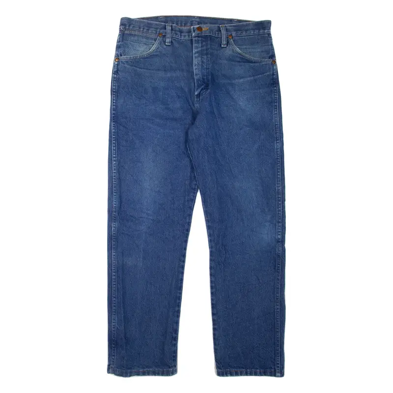WRANGLER Womens Jeans Blue Regular Straight W32 L30