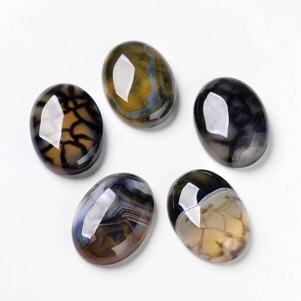 Natural Dragon Veins Cabochons