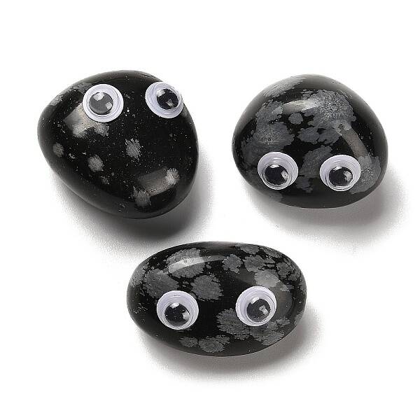 Natural Snowflake Obsidian Display Decorations