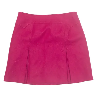 KAREN MILLEN Womens A-Line Skirt Pink Short Wool UK 10