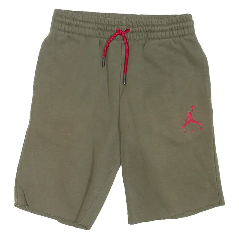 AIR JORDAN Boys Casual Shorts Green 12-13Y W24