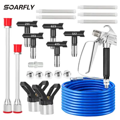 SOARFLY Tools Handheld Airless Paint Sprayer Kit | Universal Paint Spray Gun for Home & Construction | Ideal Gift for Men