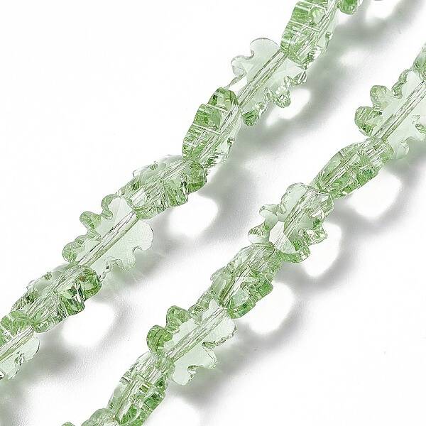 Transparent Electroplate Glass Beads Strands