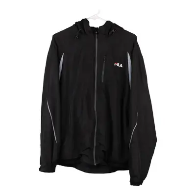 Fila Jacket - Large Black Polyester