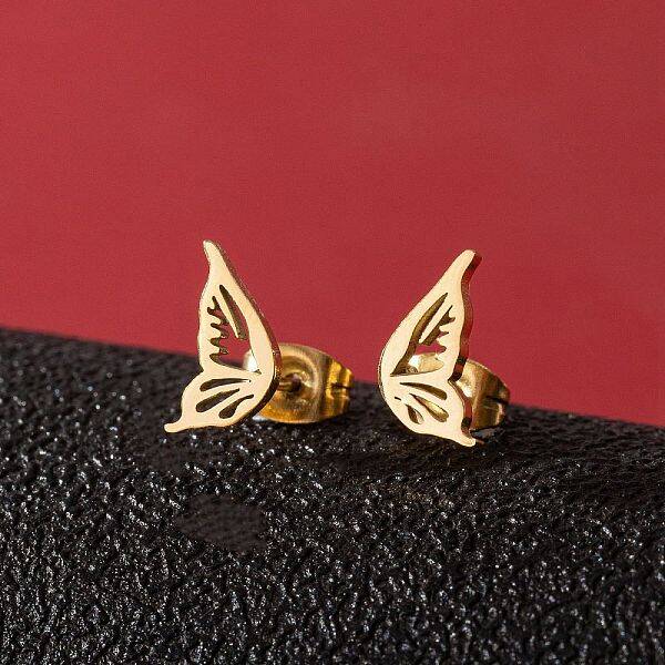 Stainless Steel Small Animal Stud Earrings for Women