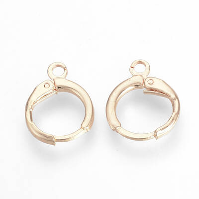 Brass Huggie Hoop Earring Findings