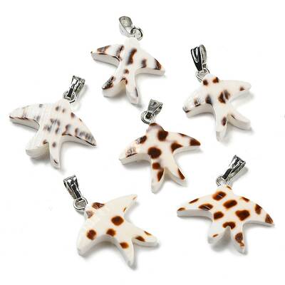 Natural Spiral Shell Pendants