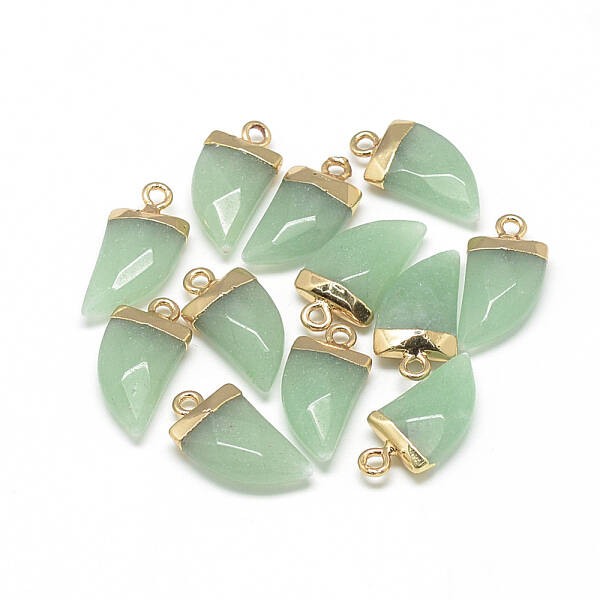 Natural White Jade Pointed Pendants