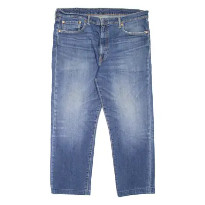LEVI'S 502 Jeans Mens Blue Regular Tapered Stone Wash W40 L26