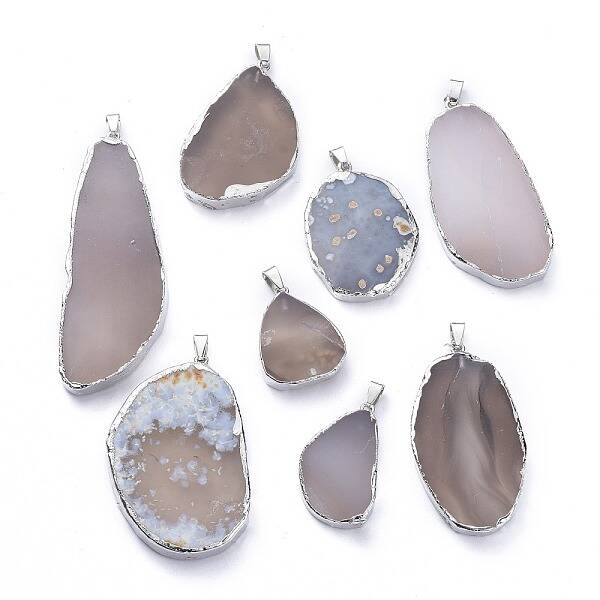 Natural Agate Pendants