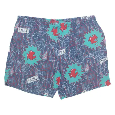 RODEO Mesh Lined Fish Mens Swimming Shorts Blue 2XL W40