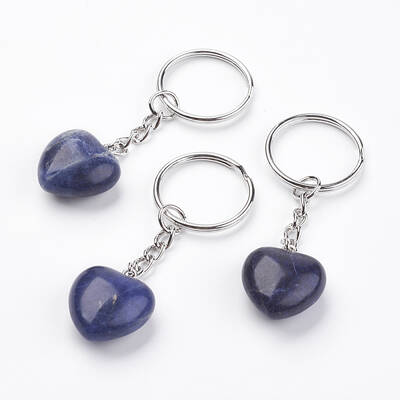 Natural Sodalite Keychain