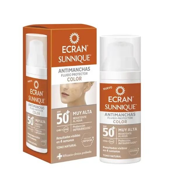 Ecran Sunnique Antimacchia Color Spf50 50ml
