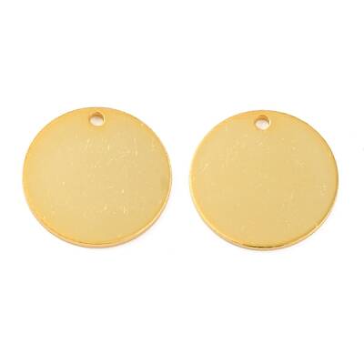 925 Sterling Silver Blank Flat Round Charms