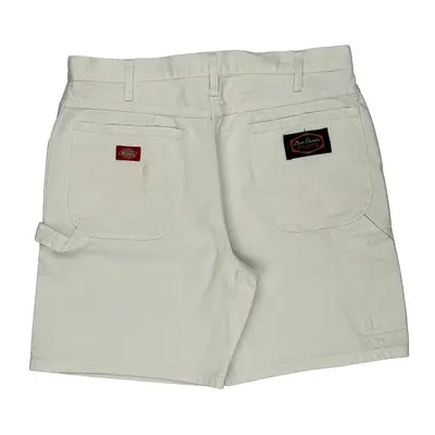 Dickies Carpenter Shorts - 33W 8L White Cotton