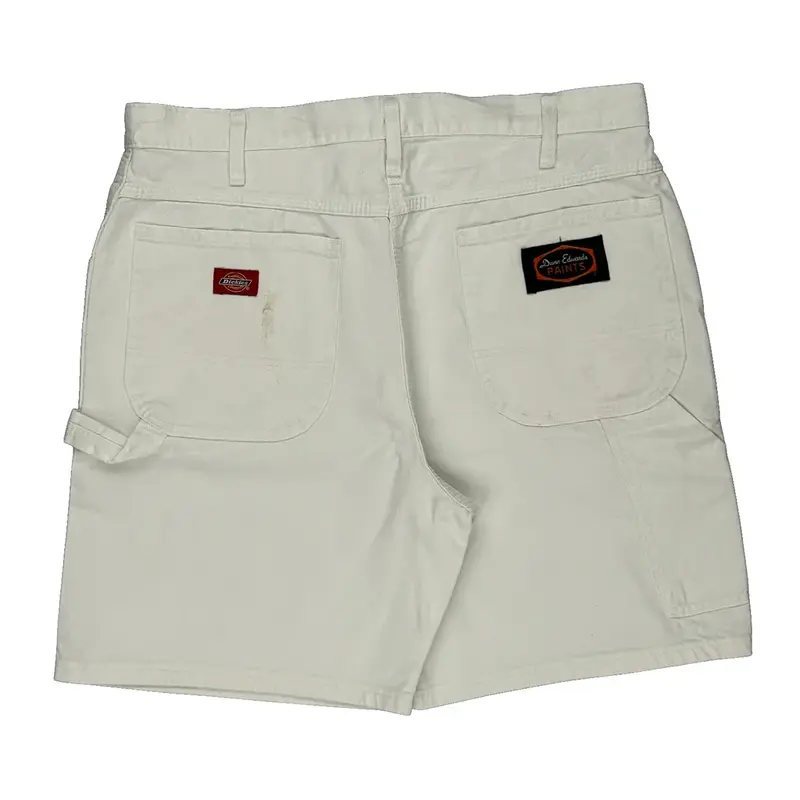 Dickies Carpenter Shorts - 33W 8L White Cotton